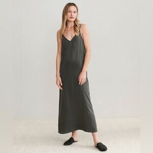 Jenni Kayne Rio Slip Dress Charcoal